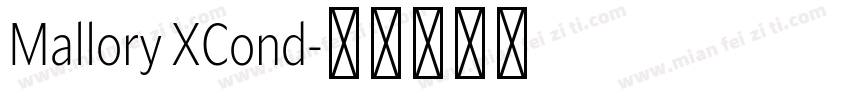 Mallory XCond字体转换